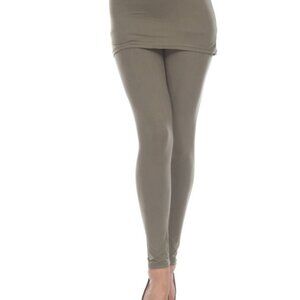 white mark Olive‎ High-Waisted Mini Skirt Leggings Pants